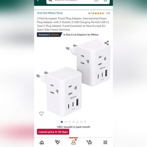 2 European plugs